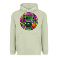Matcha halloween round earrings Heavyweight Hoodie - BundleAndBundleShop