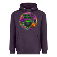 Plum halloween round earrings Heavyweight Hoodie - BundleAndBundleShop
