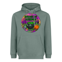 Sage halloween round earrings Heavyweight Hoodie - BundleAndBundleShop