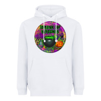 Halloween Round Earrings Heavyweight Hoodie | Teevron