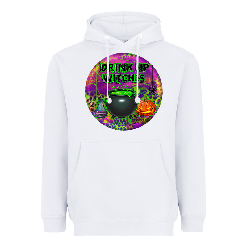 Halloween Round Earrings Heavyweight Hoodie by BundleAndBundleShop | Teevron