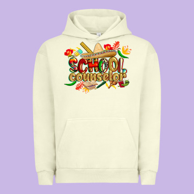 Cinco De Mayo School Counselor Urban Hoodie Designed By Cowgirlartshop