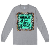 Heather Grey whiskey bent hell bound Long Sleeve Tee - AdoDesignShop