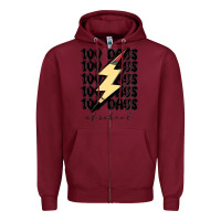 Burgundy 100 days of school Zipper Hoodie - MaliasSmallBusiness