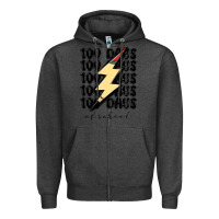 Charcoal Heather 100 days of school Zipper Hoodie - MaliasSmallBusiness