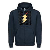 Navy 100 days of school Zipper Hoodie - MaliasSmallBusiness