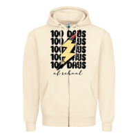 Sandshell 100 days of school Zipper Hoodie - MaliasSmallBusiness