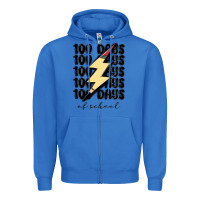 True Royal 100 days of school Zipper Hoodie - MaliasSmallBusiness