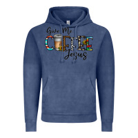 Vintage Denim give me coffee jesus Vintage Hoodie - CowhideDigitalArt