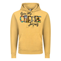 Vintage Mustard give me coffee jesus Vintage Hoodie - CowhideDigitalArt