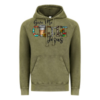 Vintage Olive give me coffee jesus Vintage Hoodie - CowhideDigitalArt