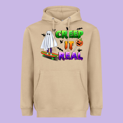 Creep It Real Heavyweight Hoodie Designed By Bundleandbundleshop