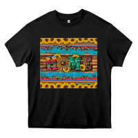 Black western home wind wheel sunflowers Heavy Core Tee - Artiststas