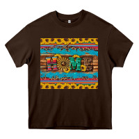 Chocolate Brown western home wind wheel sunflowers Heavy Core Tee - Artiststas