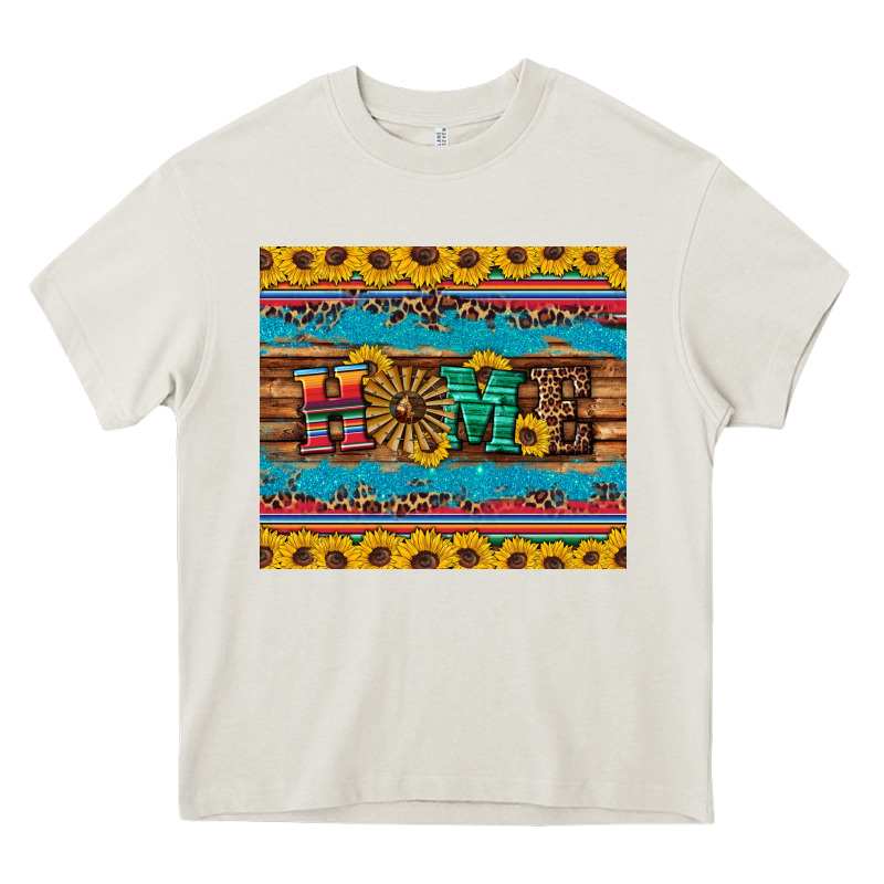 Western Home Wind Wheel Sunflowers Heavy Core Tee by Artiststas | Teevron