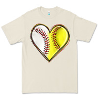Bone baseball and softball heart Premium Tee - texasbilliewilder