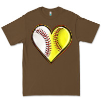 Cacao baseball and softball heart Premium Tee - texasbilliewilder