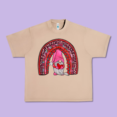 Valentines Gnomies Rainbow Urban Heavy Tee Designed By Jahusdesignshop