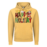 Vintage Mustard happy holiday christmas Vintage Hoodie - FaDigitalArtStudio