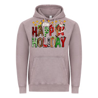 Vintage Zinc happy holiday christmas Vintage Hoodie - FaDigitalArtStudio