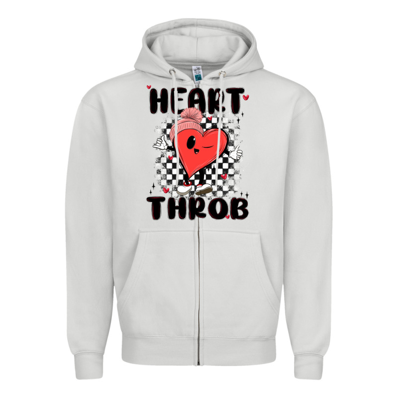 Heart Throb Zipper Hoodie by MaliasSmallBusiness | Teevron