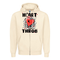 Sandshell heart throb Zipper Hoodie - MaliasSmallBusiness