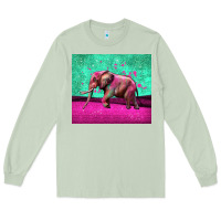 Matcha colorful elephant Long Sleeve Tee - LillyAllenDesigns
