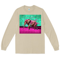 Mushroom colorful elephant Long Sleeve Tee - LillyAllenDesigns