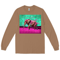 Toasted Coconut colorful elephant Long Sleeve Tee - LillyAllenDesigns