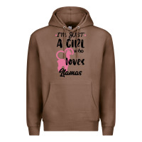 Chestnut Just A Girl Who Loves Llamas I Love Llamas Premium Hoodie - Bettercallsaul