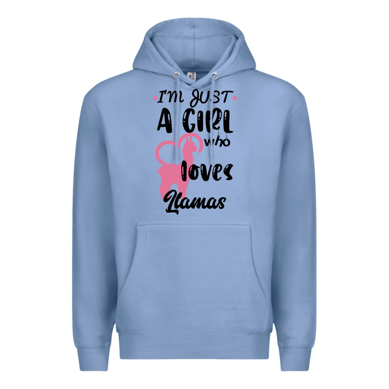 Just A Girl Who Loves Llamas I Love Llamas Premium Hoodie by Bettercallsaul | Teevron
