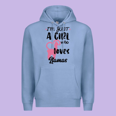 Just A Girl Who Loves Llamas I Love Llamas Premium Hoodie Designed By Bettercallsaul