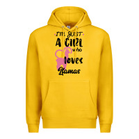 Lemon Just A Girl Who Loves Llamas I Love Llamas Premium Hoodie - Bettercallsaul