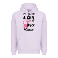 Lilac Just A Girl Who Loves Llamas I Love Llamas Premium Hoodie - Bettercallsaul