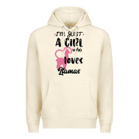 Sandshell Just A Girl Who Loves Llamas I Love Llamas Premium Hoodie - Bettercallsaul