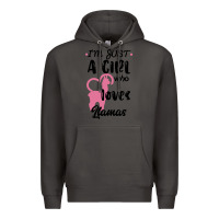 Smoke Just A Girl Who Loves Llamas I Love Llamas Premium Hoodie - Bettercallsaul