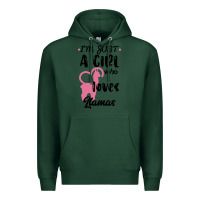 Sports Green Just A Girl Who Loves Llamas I Love Llamas Premium Hoodie - Bettercallsaul