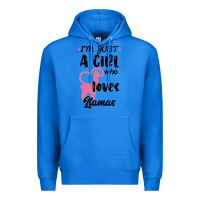 True Royal Just A Girl Who Loves Llamas I Love Llamas Premium Hoodie - Bettercallsaul