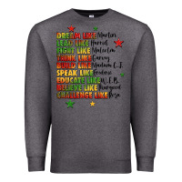 Charcoal Heather inspiring black leaders juneteenth Premium Sweatshirt - LillyAllenDesigns