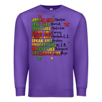 Purple inspiring black leaders juneteenth Premium Sweatshirt - LillyAllenDesigns