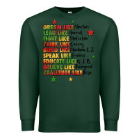 Sports Green inspiring black leaders juneteenth Premium Sweatshirt - LillyAllenDesigns