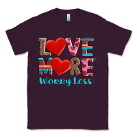 Plum love more worry less Classic Tee - AdoDesignShop