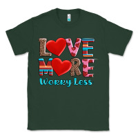 Sports Green love more worry less Classic Tee - AdoDesignShop