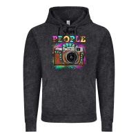 Vintage Arctic i shoot people tie dye gemstone vintage camera Vintage Hoodie - FaDigitalArtStudio