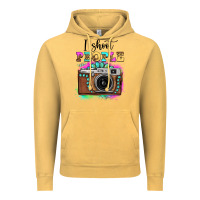 Vintage Mustard i shoot people tie dye gemstone vintage camera Vintage Hoodie - FaDigitalArtStudio