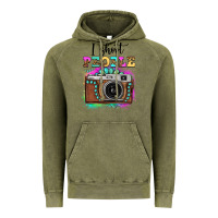 Vintage Olive i shoot people tie dye gemstone vintage camera Vintage Hoodie - FaDigitalArtStudio