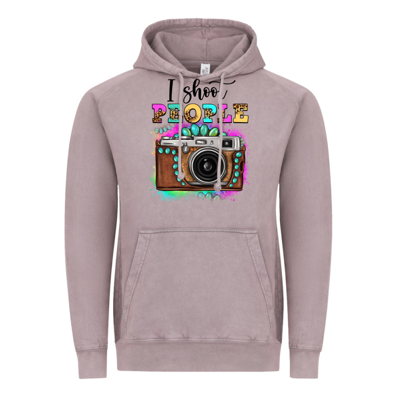 I Shoot People Tie Dye Gemstone Vintage Camera Vintage Hoodie by FaDigitalArtStudio | Teevron