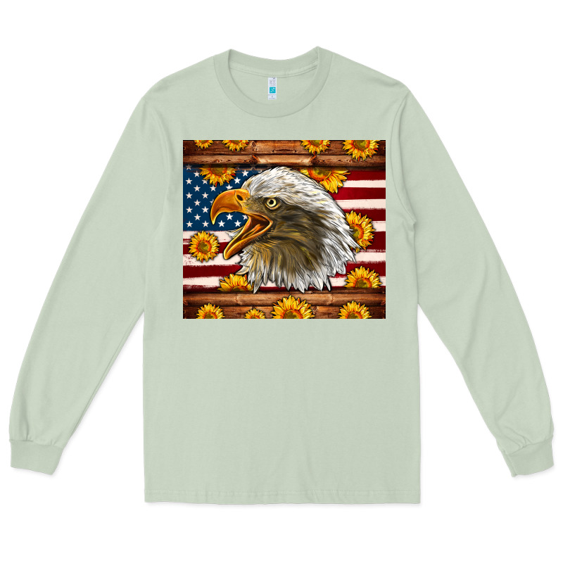 American Flag Eagle Long Sleeve Tee by LillyAllenDesigns | Teevron