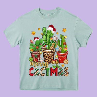 Heavy Core Tee christmas cactus merry cactmas