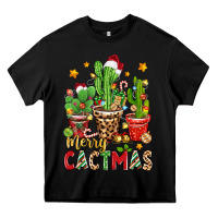 Black christmas cactus merry cactmas Heavy Core Tee - Zillion Design Studio